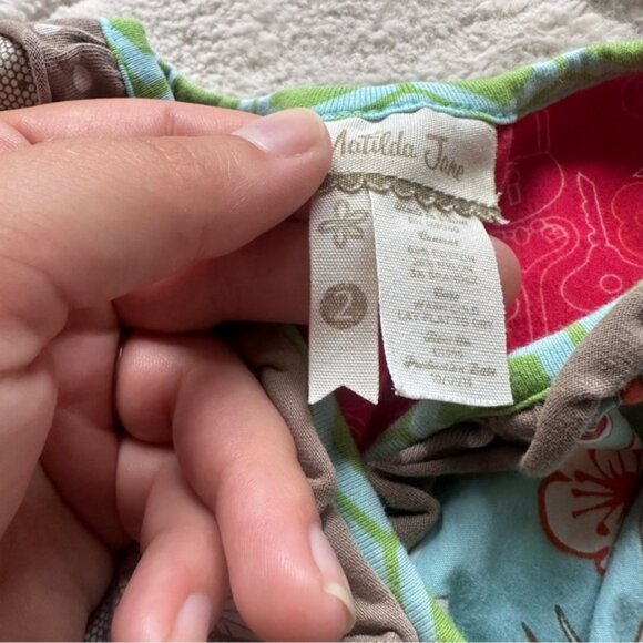 Matilda Jane | Multi Color Butterfly Rollercoaster Tiered Dress | Size 2 - Picture 6 of 7